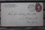 Entier Postal Pour New-York Oblitération Philadelphia 1885 - ...-1900