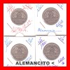 ALEMANIA - COLECCIÓN - 4 -MONEDAS 2 DM - 2 Marcos