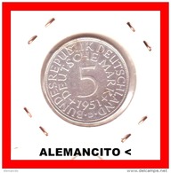 ALEMANIA -  MONEDA DE 5 DM PLATA CECA D-AÑO 1951 - 5 Marcos