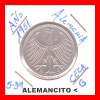 ALEMANIA -  MONEDA DE 5 DM PLATA CECA G-AÑO 1951 - 5 Marcos