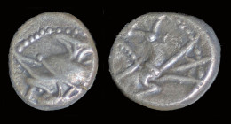 Celtic Gallia Allobroges AR Denier à L'hippocampe - Keltische Münzen