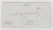 Heimat AG LEERAU 1852-11-25 Blau Lang-Stempel Uf Brief Nach Zofingen - ...-1845 Vorphilatelie