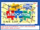 2001 N° 3404 COMPOSITION AVEC PIÈCES DE PUZZLE  OBLITÉRÉ YVERT 0.50 € - Used Stamps