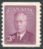 Canada 1949 3c Coil Stamp SG421 - Mint Previously Hinged - Unused Stamps