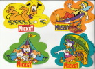 Walt Disney - Le Journal De Mickey ° 4 Autocollant / 4 Adesivi / 4 Aufkleber / 4 Stickers - Autocollants