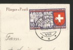 WALD ZH Hinwil Sanatorium Flieger Postkarte Landi-Zürich-Briefmarke 1939 - Hinwil