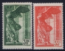 FRANCE: Yvert Nr 354 - 355 Louvre MH/*, Avec  Charnière , Mit Falz - Nuovi