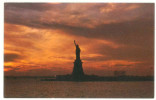 FRA CARTOLINA POST CARD STATI UNITI D’AMERICA U.S.A. UNITED STATES OF AMERICA NEW YORK CITY – THE STATUE OF LIBERTY AT S - Estatua De La Libertad