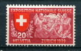 Suisse 1939 - YT 321 ** - Nuevos