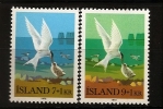 Islande Island 1972 N° 422 / 3 ** Timbre De Charité, Oiseau, Sterne Arctique, Sterna Paradisaea, Migration, Becquée - Neufs