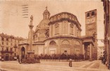 02448 "TORINO - CHIESA DELLA CONSOLATA" ANIMATA, GRANDE EMPORIO.  CART.  SPED. 1933 - Iglesias