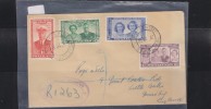 O) 1947 SWAZILAND, ROYAL VISIT 1947 - FAMILY, COVER TO ENGLAND, XF - Swaziland (1968-...)