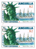ANGUILLA 1985 Ship Nippon Maru Liberty $2 IMPERF. PAIR Bicentennial Japan-related  [non Dentelé] - Anguilla (1968-...)