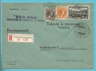 166+168+208 Op Brief Aangetekend VALEURS A RECOUVRER / POSTAUFTRAG Met Stempel LUXEMBOURG - Briefe U. Dokumente