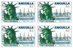 ANGUILLA 1985 Ship Nippon Maru Liberty $2 IMPERF. 4-BLOCK Bicentennial Japan-related   [non Dentelé] - Anguilla (1968-...)