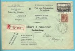 171+208 Op Brief Aangetekend VALEURS A RECOUVRER / POSTAUFTRAG Met Stempel LUXEMBOURG - Covers & Documents