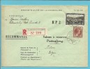 171+208 Op Brief Aangetekend VALEURS A RECOUVRER / POSTAUFTRAG Met Stempel LUXEMBOURG - Lettres & Documents