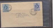 O) 1953 SWAZILAND, POSTAGE 1 1/2D. REVENUE, POSTAGE 3D. REVENUE, COVER TO USA - UNITED STATES XF - Swaziland (1968-...)