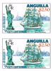 ANGUILLA 1985 Ship Gorch Fock Liberty $2,50 IMPERF. PAIR Bicentennial Germany-related   [non Dentelé] - Anguilla (1968-...)