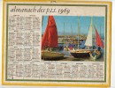 Almanach Des Postes Et Télégraphes1969 - ANTIBES- Voile - Grand Format : 1961-70