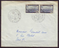 Lettre De ALGER   Le 11 Janv 1951 Cachet " JOURNEES COLONNA D ORNANO " Avec BANDE De 2 POSTE AERIENNE Pour PARIS - Aéreo