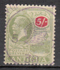 Antigua   Scott No.  63   Used    Year  1921    Very Nice 70% Circular  Violet Cancel - 1858-1960 Colonia Británica