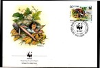 BULGARIE    FDC  WWF  Panda  Chauve Souris - Chauve-souris