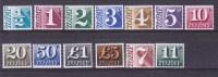 Grande Bretagne, Taxe, N° 73 /85, Neuf**, Cote 73.75€ ( 1521/39) - Postage Due