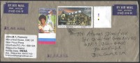 Mailed Cover (letter) With Stamps  From India To Bulgaria - Brieven En Documenten