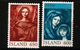 Islande Island 1984 N° 579 / 80 ** Noël, Floki, Vierge Et L'Enfant, Ange à La Rose, Fleur, Jésus, Marie, Religion - Ongebruikt