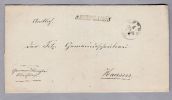 Heimat AG OBERFLACHS 1864-12-06 Sw Kursiv-Lang-Stempel Auf Amtlich Brief Nach Hausen - ...-1845 Prephilately