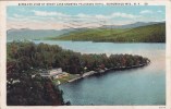 New York Adirondack Mountains Birds Eye View Of Brant Lake Showing Palisades Hotel 1932 - Adirondack