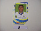 ITALIE - TELECARTES  PANINI Foot -  " Faustino Asprilla " Parma -1998/99  Gli Introvabili  - 5.000 Lire - Voir Photo (5) - Publiques Thématiques