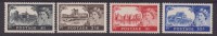 ** 1955 GRAN BRETAGNA GREAT BRITAIN  MNH CASTELLI CASTLES Q.E.II  283/86  CAT.  € 420,00 - Strafportzegels