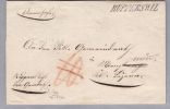 Heimat AG RUPPERSWIL 1855-02-11 Langstempel Auf Brief Hülle Nach Menznau - ...-1845 Prephilately