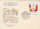 29528- COMMUNIST PARTY CONGRESS, FLAG, COAT OF ARMS, PHILATELIC EXHIBITION, SPECIAL COVER, 1984, ROMANIA - Brieven En Documenten
