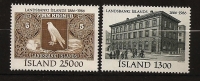 Islande Island 1986 N° 605 / 6 ** Banque Nationale, Architecture, Reykjavik, Billet De Banque, Vélo, Cyclisme, Faucon - Ungebraucht