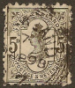 NZ 1882 5d Olive-black QV SG 233 U #NR214 - Used Stamps