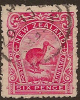 NZ 1898 6d Kiwi Small P14 SG 376 U #OJ133 - Used Stamps