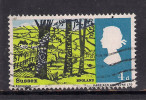 GB 1966 QE2 4d Error Green Shift Down Sg 689.(C1013 ) - Variétés, Erreurs & Curiosités