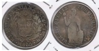 PERU CUZCO 4 REALES 1835 PLATA SILVER U - Peru