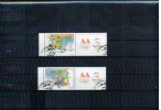 Makedonien / Macedonia 2000 Michel  197-198  Olympic Games Sydney  Gestempelt Mit Zf. / Fine Used With Label - Verano 2000: Sydney