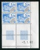 Bloc De 4 Timbres** De 1982  "3,36 - Préoblitéré" Avec Date 5. 1 .82 - Precancels