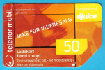 Telenor Mobil 50  ( Norway Prepaid Card ) GSM Remote Prepayee Carte - Norvège