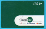 GlobalOne 100 Kr  ( Norway Prepaid Card ) GSM Remote Prepayee Carte - Norway