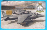 THE ROYAL AIR FORCE In GIBRALTAR - RAF GR7 HARRIER II ( Gibraltar Rare Chip Card ) * Warplane Aviation Luftwaffe Plane - Gibraltar