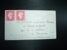 LETTRE MIGNONNETTE TP MARIANNE DE DULAC 1F50 X2 OBL.MEC.2  JANV 46 PARIS 51 + 2EME JOUR CHANGEMENT DE TARIF - 1944-45 Marianne De Dulac