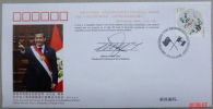 CHINA PFTN WJ2013-1 Diplomatic Relation With PERU FDC - Sobres