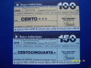 MINIASSEGNI SERIE CASSA BANCO AMBROSIANO  FDS   29/6/1977 ( 2 VALORI ) - [10] Cheques Y Mini-cheques