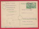 186261 / 1957 - 10 + 10 Pf. Theodor Heuss - Former President Of Germany , Stationery Entier Ganzsachen Deutschland - Postcards - Used